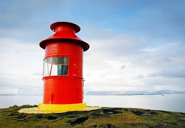 This lighthouse is located on a high cliff overlooking the town and the surrounding islands.Stykkisholmur is a fishing town situated in the north of the Snaefellsnes Peninsula.