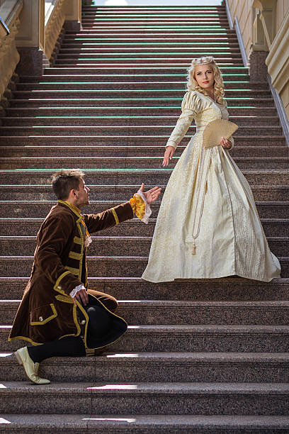 istock Vintage couple in love in a castle 512888985