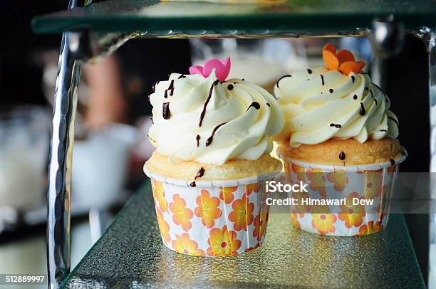Vanilla Cupcake Stock Photo - Download Image Now - Afternoon Tea, Baked, Baked Pastry Item