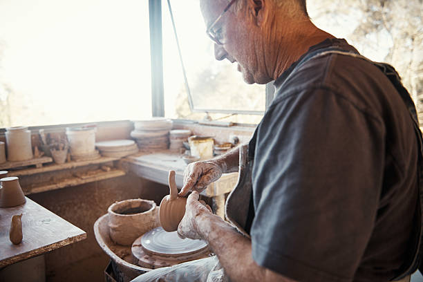 istock Pottery is his favourite pastime 512890162