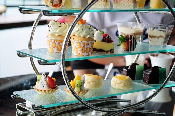 istock Afternoon tea set of pastries collection 512892225