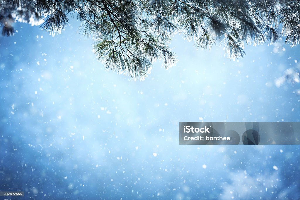 Winter-Hintergrund - Lizenzfrei Abenddämmerung Stock-Foto