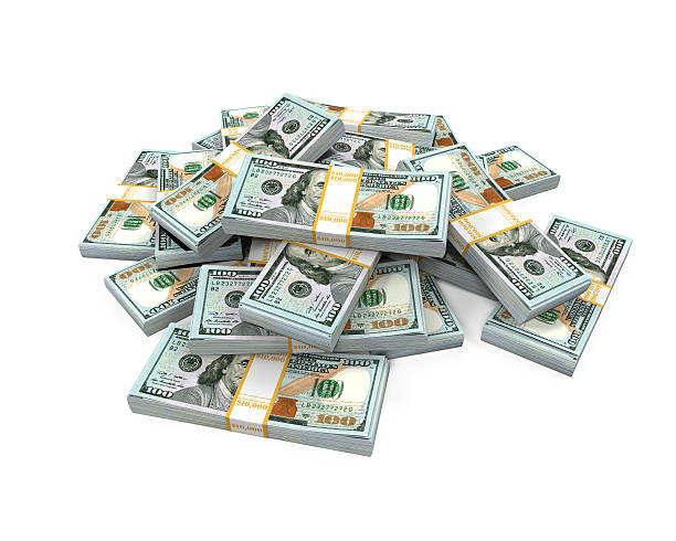 istock Stacks of New 100 US Dollar Banknotes 512893986