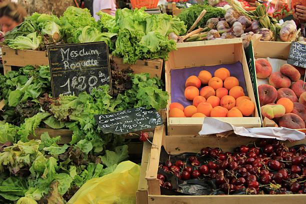 istock Fruit and vegetables at French market 512894347