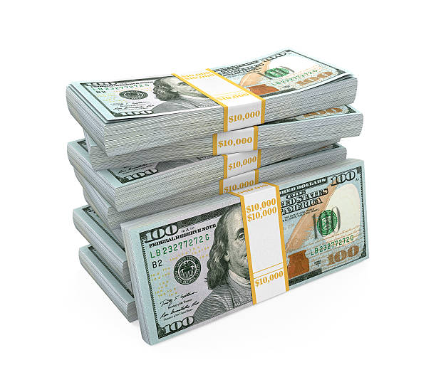 istock Stacks of New 100 US Dollar Banknotes 512894722