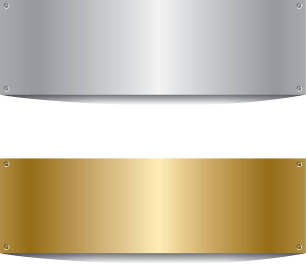 シルバーとゴールドのボード - award gold vector sign点のイラスト素材／クリップアート素材／マンガ素材／アイコン素材