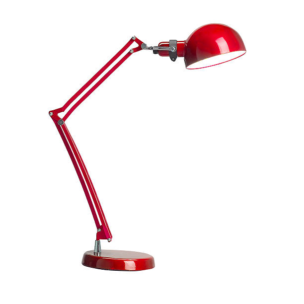 istock Vintage red desk lamp 512901482