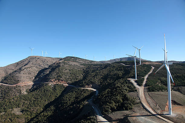 istock Sunrise With Wind Turbines, Turkey 512902154