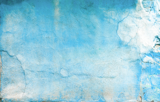 Old blue wall background.