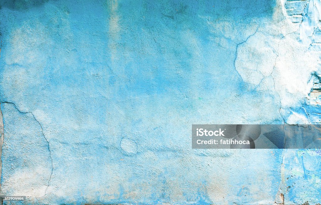 Old Blue Wall Old blue wall background. Blue Stock Photo