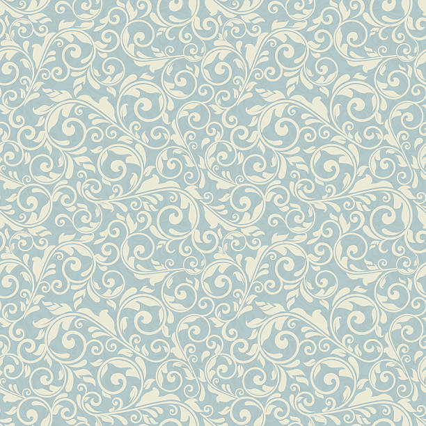 illustrazioni stock, clip art, cartoni animati e icone di tendenza di senza giunte modello in stile vittoriano - silk pattern victorian style floral pattern