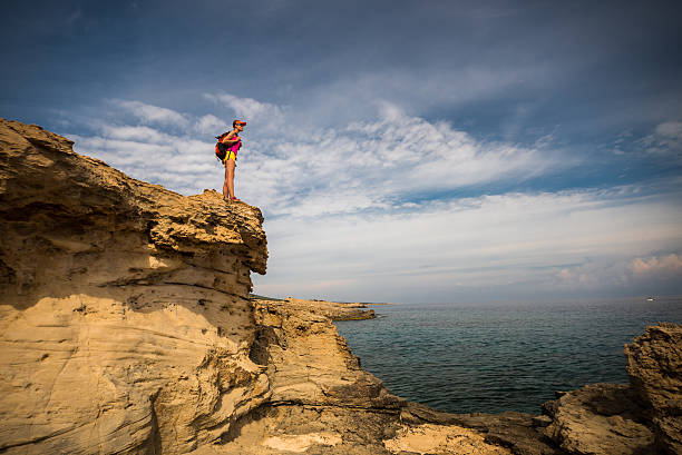 View of a Blue Lagoon near Polis city, Akamas Peninsula National Park, Cyprus
