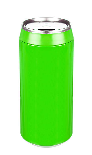 istock Aluminum green soda can 512912070