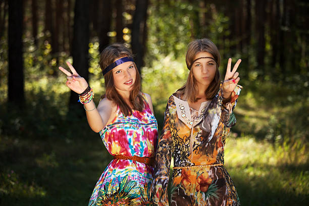istock Two happy young girls in a summer forest 512918499