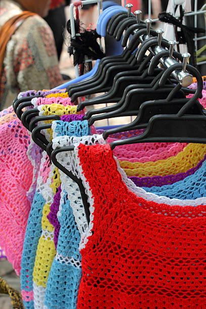 istock Knitwear with colorful market. 512918929