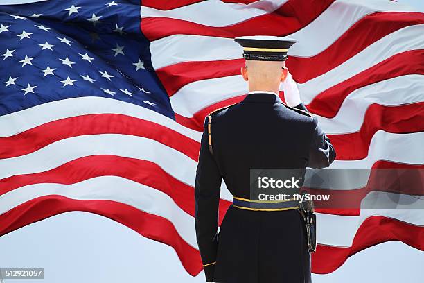 Soldiers Saluting Stock Photo - Download Image Now - USA, Saluting, Marines - Military