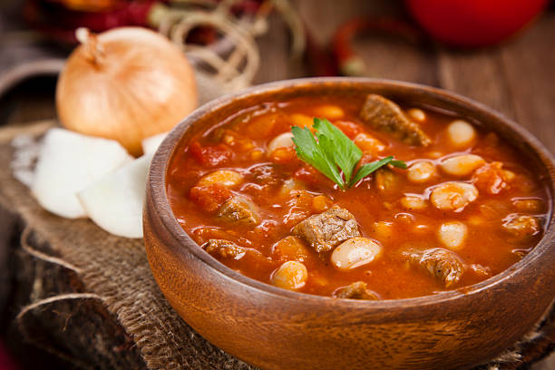 istock Hot turkish bean stew with a tasty tomato sauce. 512937933