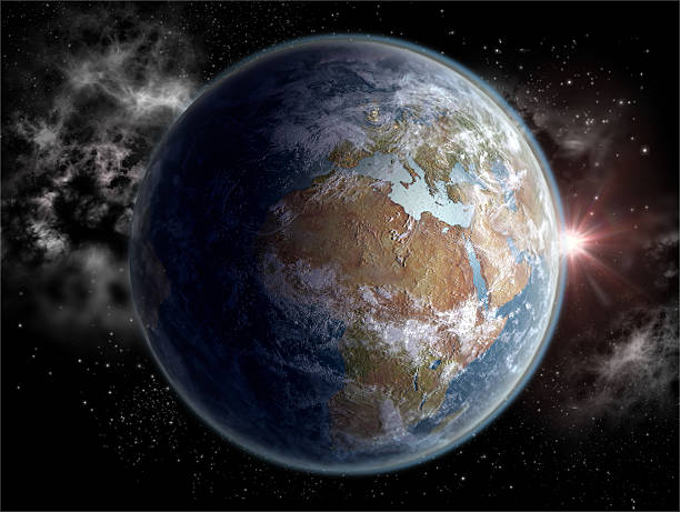istock Globe with the African and European continents in daylight 512938067