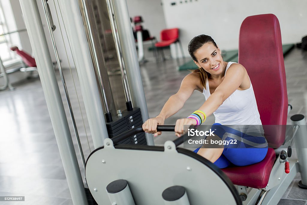 Young woman training in the gym Active Lifestyle Stock Photo