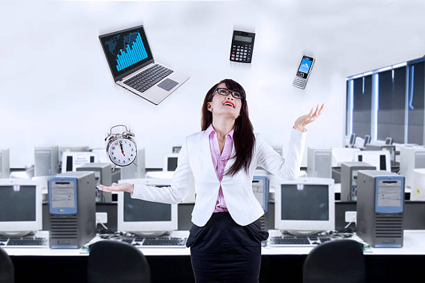 istock Woman juggling symbolizing responsibilities 1 512940763
