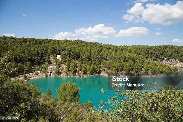 Dam Wall In Bimont Park Provence France Stock Photo - Download Image Now - Bale, Blue, Built Structure
