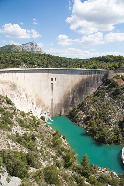 istock Dam wall in Bimont park, Provence, France 512961783