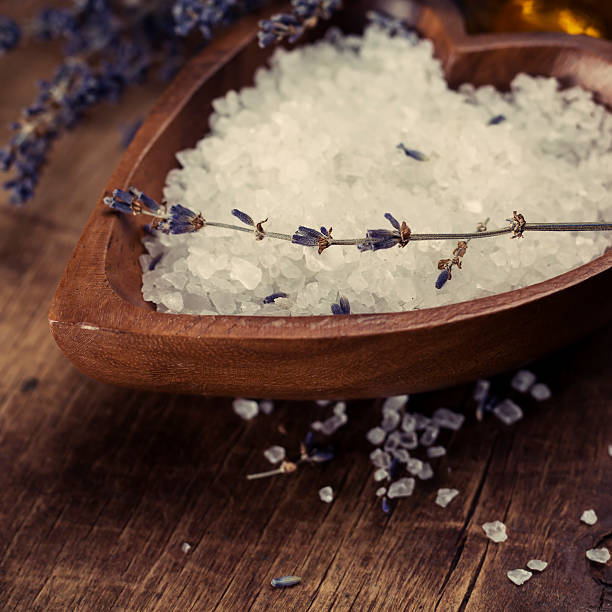 istock Close-up of sea salt for bath 512962929