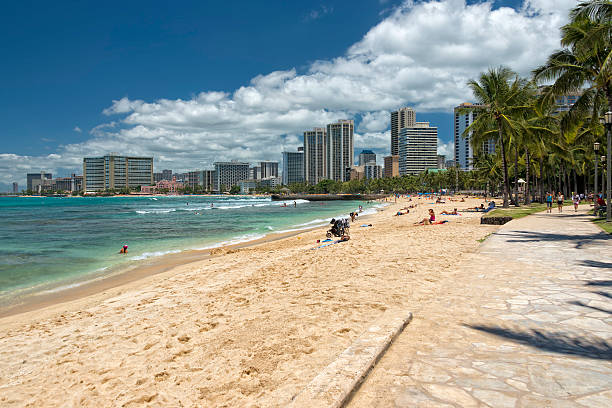 istock Hawaii oahu island Waikiki beach panorama 512963933