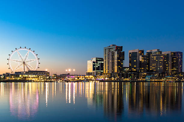 istock The docklands waterfront of Melbourne at night 512963981