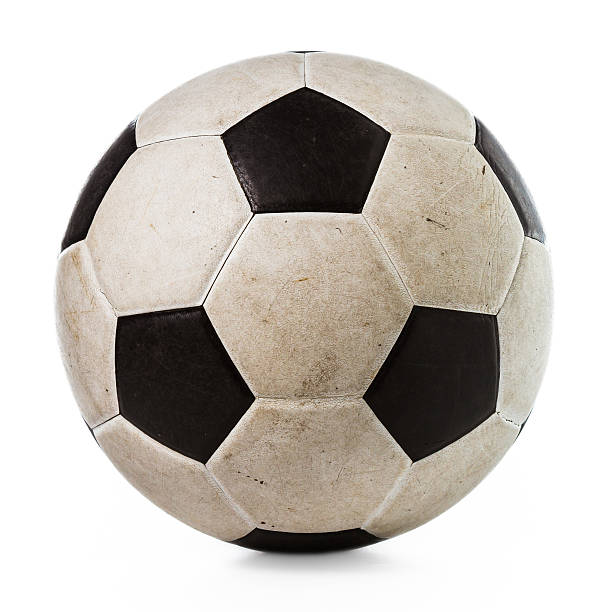istock Isolated dirty soccer ball 512964297