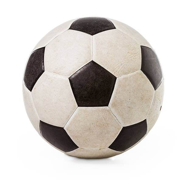 istock Isolated dirty soccer ball 512964573