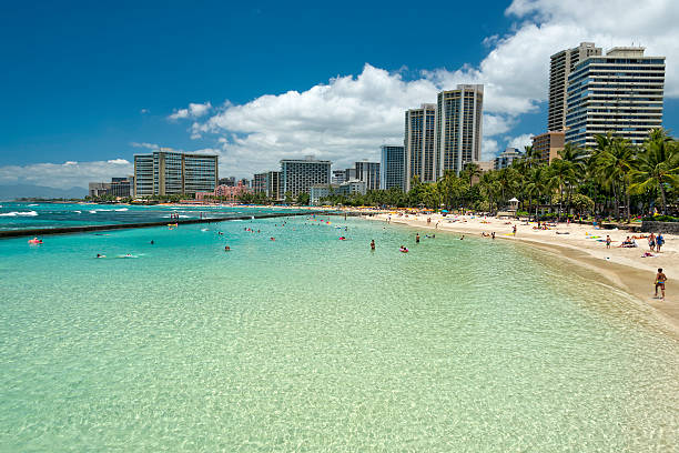 istock Hawaii oahu island Waikiki beach panorama 512964749