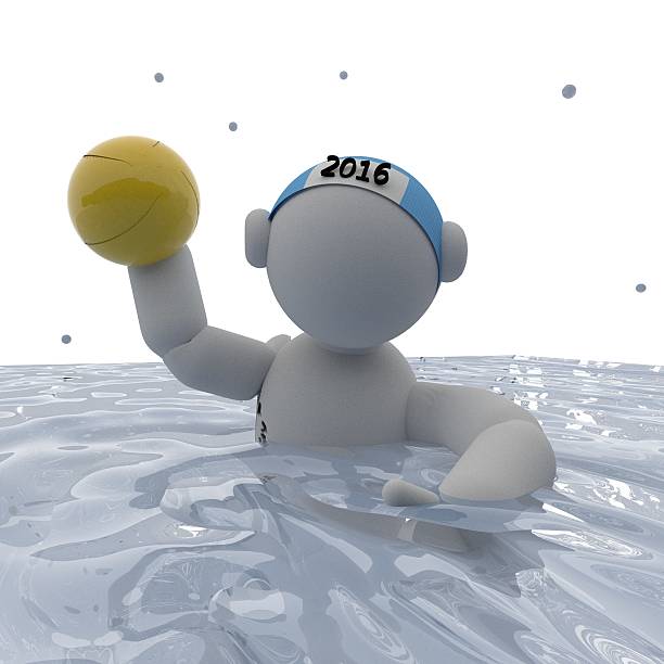 istock Water polo player in pool 512964900