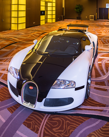 Detroit, MI, USA - January 10, 2016: A 2016 Bugatti Veyron at The Gallery, an event sponsored by the North American International Auto Show (NAIAS) and the MGM Grand Detroit.