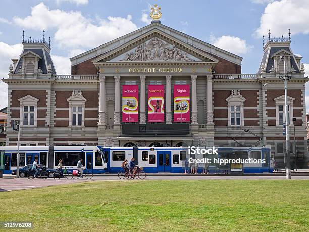 View Of Concertgebouw Concert Hall In Amsterdam Stock Photo - Download Image Now - Amsterdam, Architecture, Art