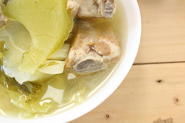 istock Pickled vegetable with pork soup chinese food 512976606