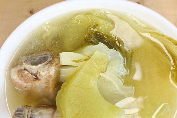 istock Pickled vegetable with pork soup chinese food 512977158