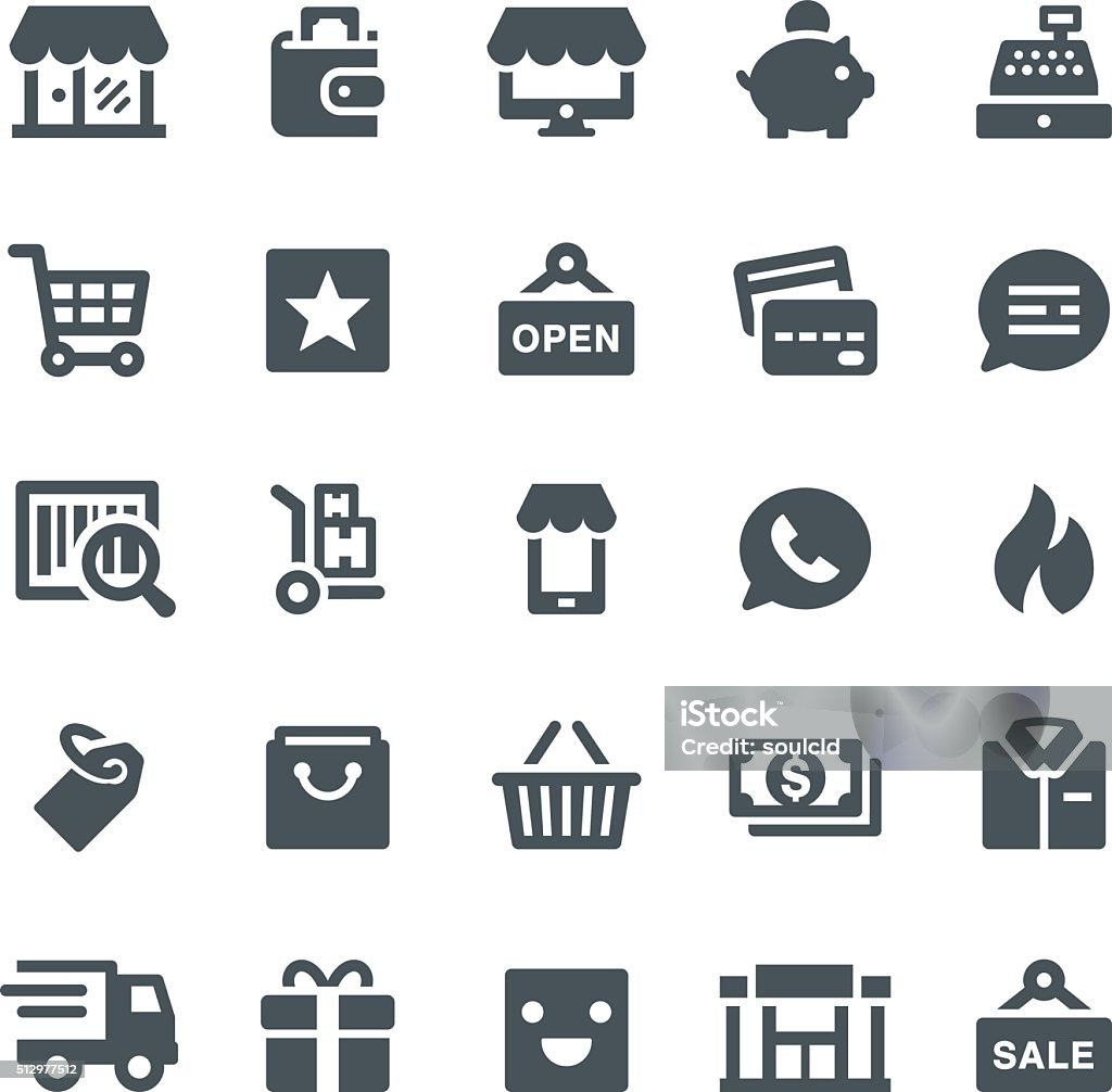 Retail Icons - 免版稅圖示圖庫向量圖形