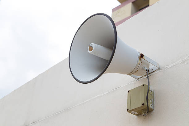 istock Outdoor Speaker For announce Message to Public 512977815