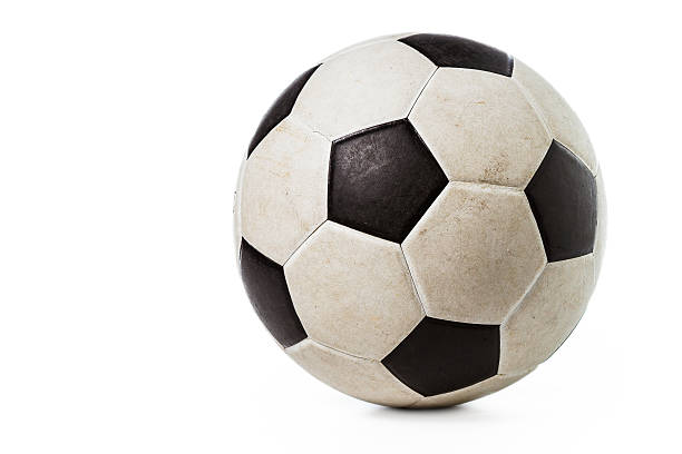 istock Isolated dirty soccer ball 512977831