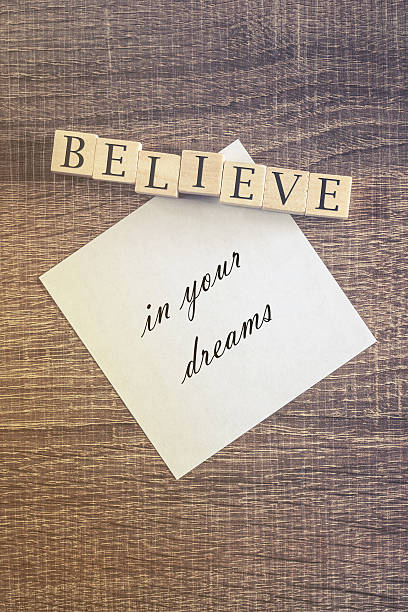 istock Believe in your dreams quote 512978066