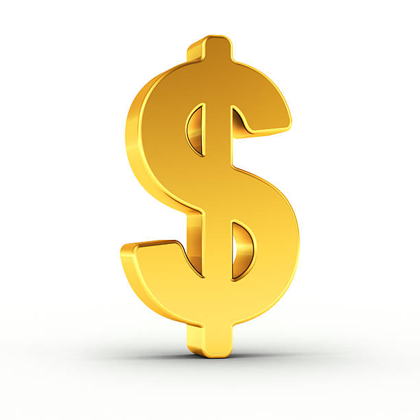 istock The Dollar symbol as a polished golden object 512978360