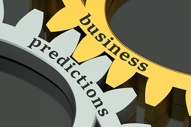 istock Business Predictions concept on the gearwheels 512979344