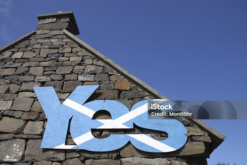Yes in Scotland Scotland Election September 2014, election YES 2014 Independence - Concept Stock Photo