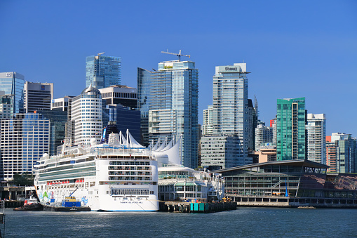 Vancouver, Canada - May 07, 2015: Cruise ship \