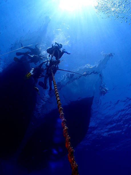 istock Scuba divers and boats 512980977