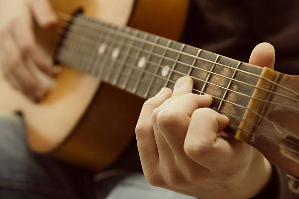istock Acoustic guitar guitarist playing. 512982964