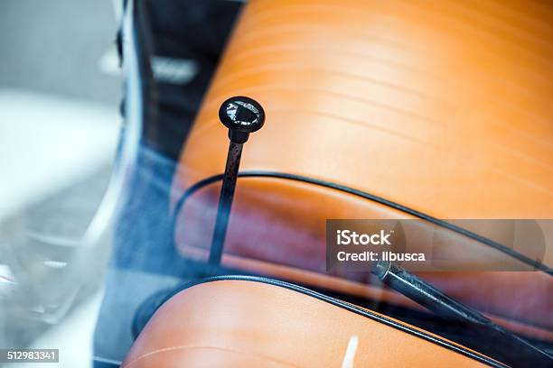 Italian Vintage Car Abstract Inside Close Up Stock Photo - Download Image Now - Antique, Brown, Bumper