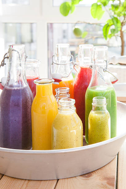 istock Variety of fresh smoothies 512984450