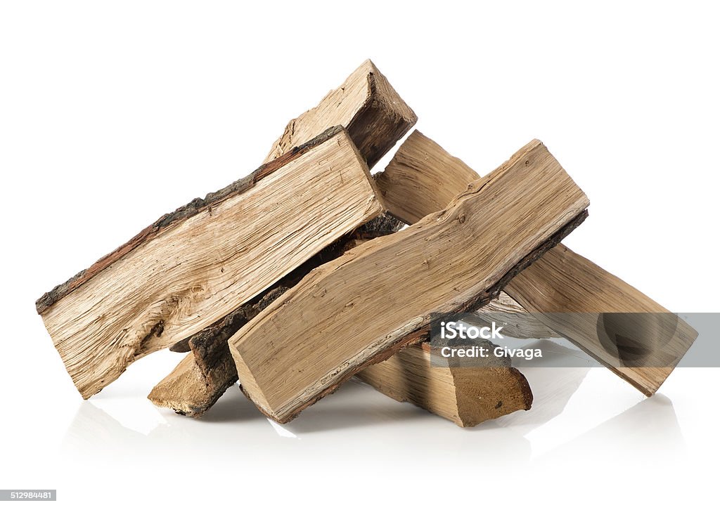 Pile of firewood Pile of firewood isolated on a white background Firewood Stock Photo